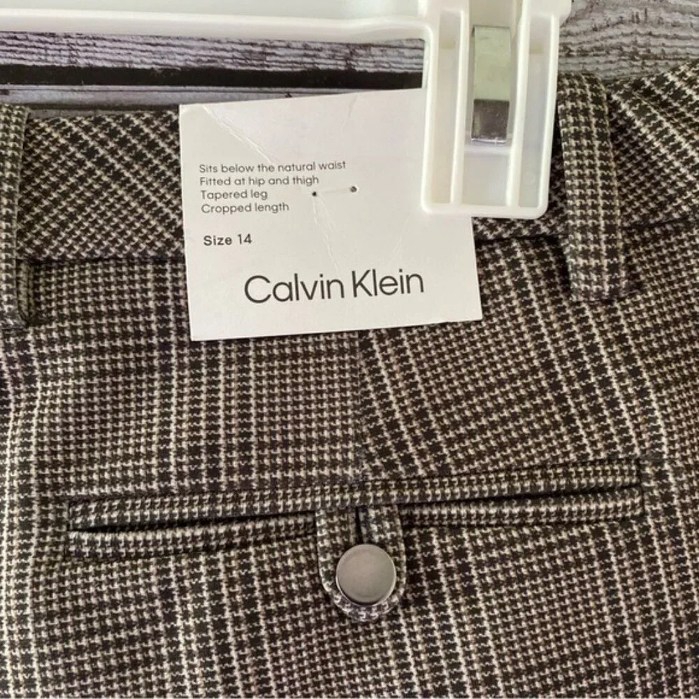 NWT Calvin Klein Women's Modern Fit Cropped Pants‎ Size 14 - Picture 7 of 11